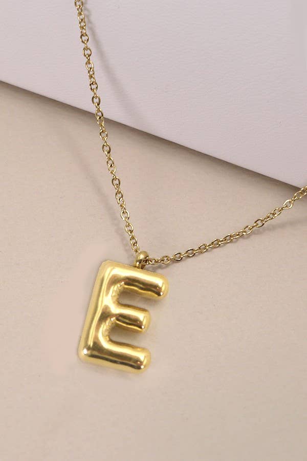 18K STAINLESS STEEL TARNISH FREE  INITIAL NECKLACE | 80N650